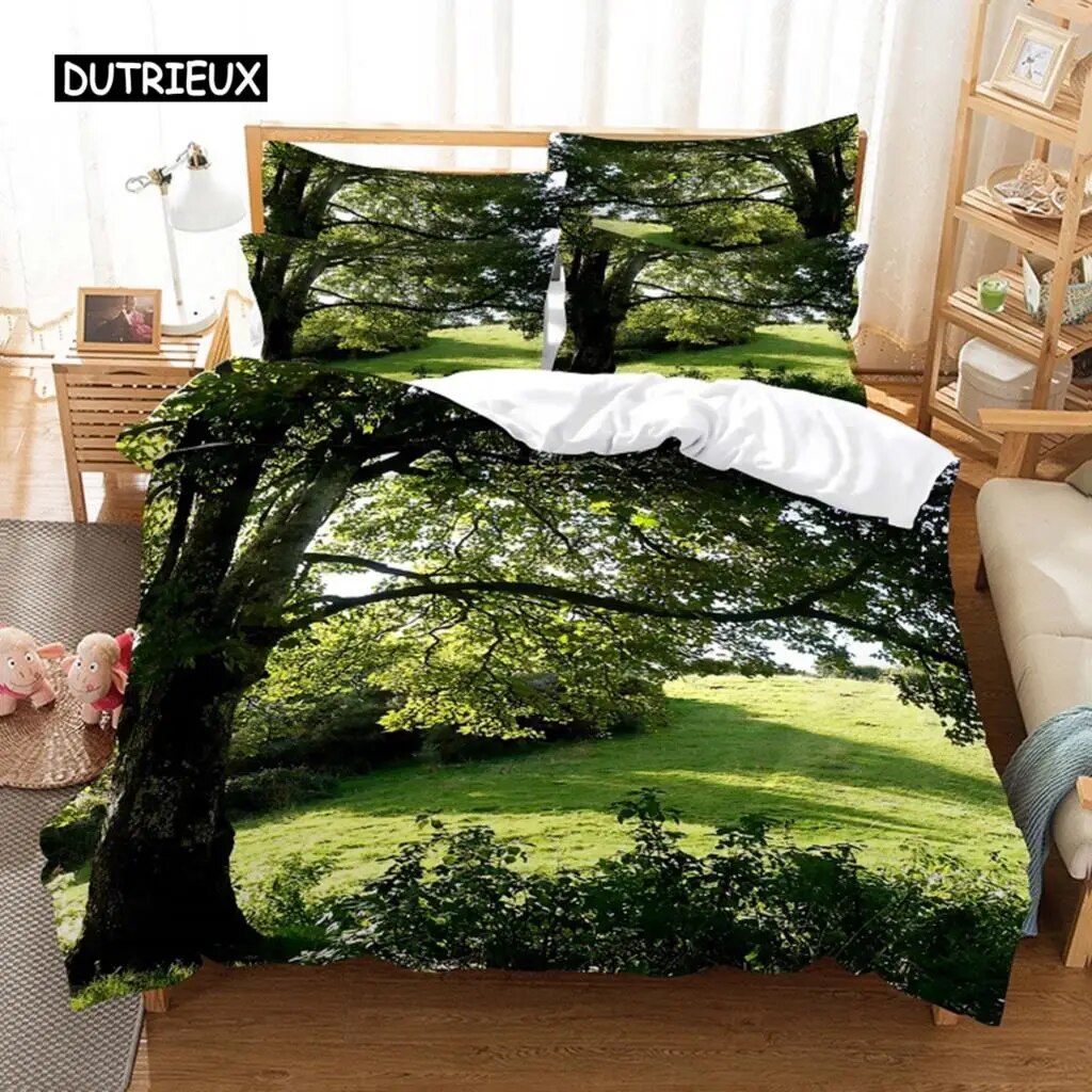 Snow Tree Bedding Set Duvet Cover Set 3d Bedding Digital Printing Bed Linen Size Bedding Set