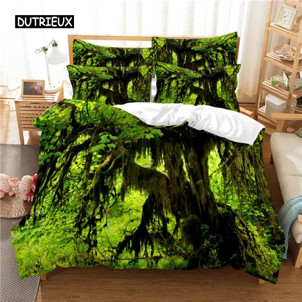 Snow Tree Bedding Set Duvet Cover Set 3d Bedding Digital Printing Bed Linen Size Bedding Set