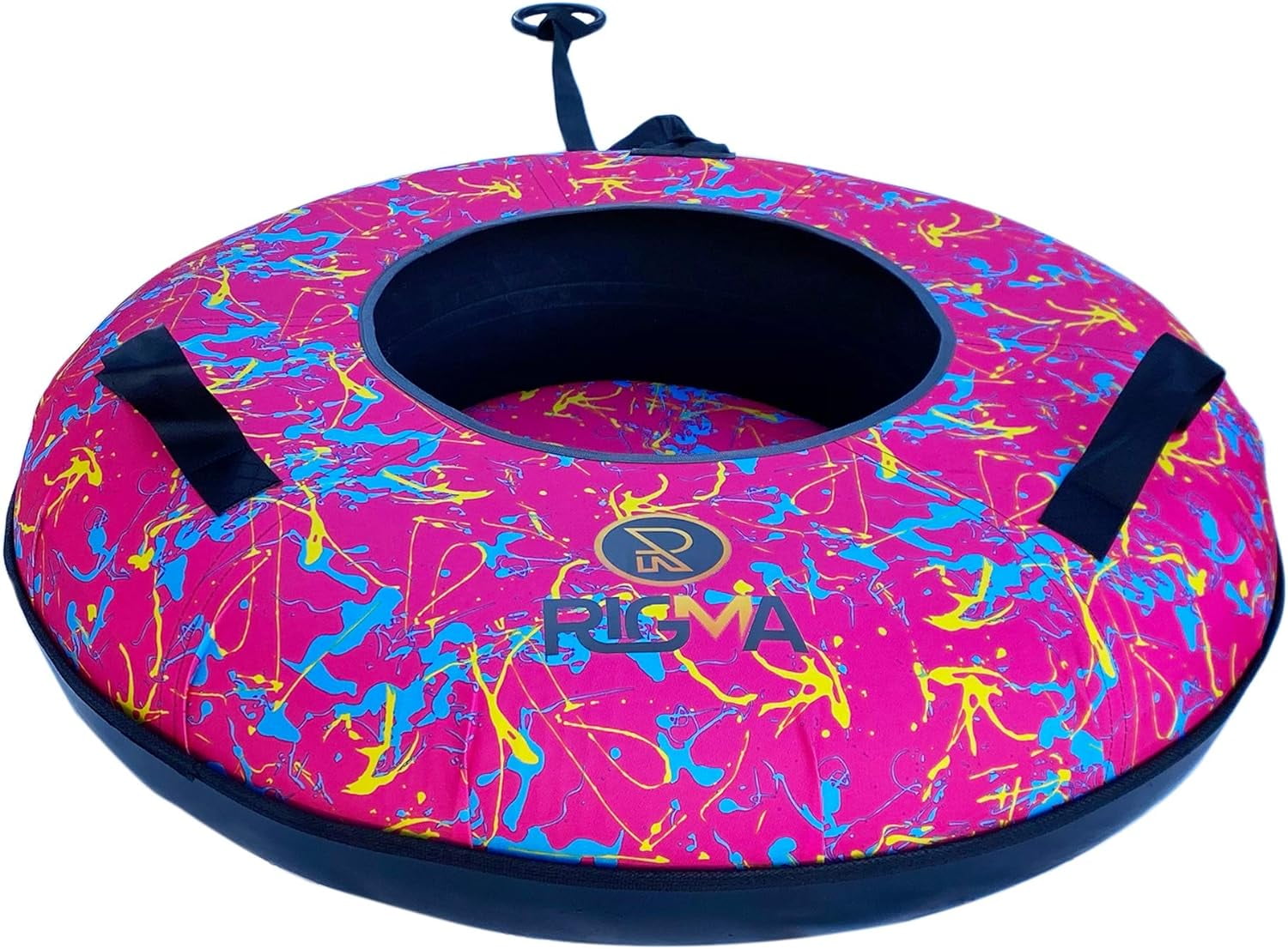 Snow Tube Heavy Duty Snow Sleds Hard Plastic Bottom, High Speed