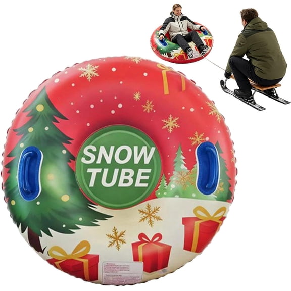 Snow Tubes 36 Inch Heavy Duty – Christmas Toy with Handle, Puncture-Resistant Material & Secure Grip Handles – Christmas Toy With Handle