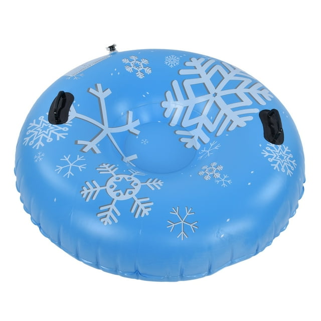 Snow Tubes PVC 450lbs Load Inflatable Ski Rings Tube with Handle for