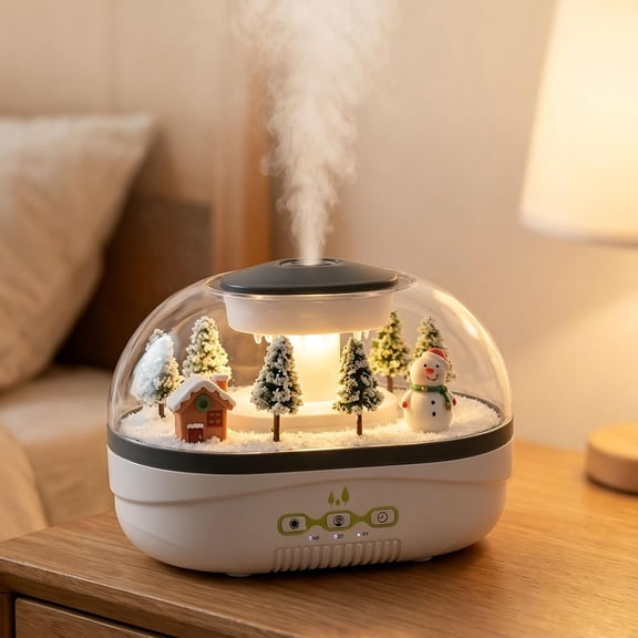 Snow Village Raindrop Diffuser, Essential Oil Diffuser Cool Mist Humidifier