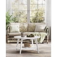 thumbnail image 1 of Snow White 2 - Tier Round Coffee Table with Storage - 31.5 x 17.7 Inches, Easy to Assemble for Living Room, 1 of 6