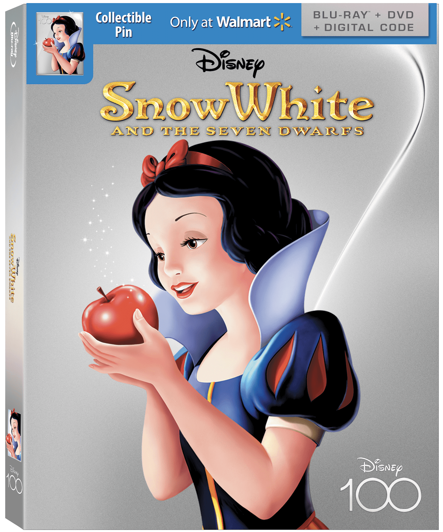 Snow White And The Seven Dwarfs Disney100 Edition Walmart Exclusive Blu Ray Dvd Digital