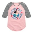 thumbnail image 1 of Snow White - Fearless Fair Brave True - Toddler And Youth Girls Shirt Tail Raglan, 1 of 4