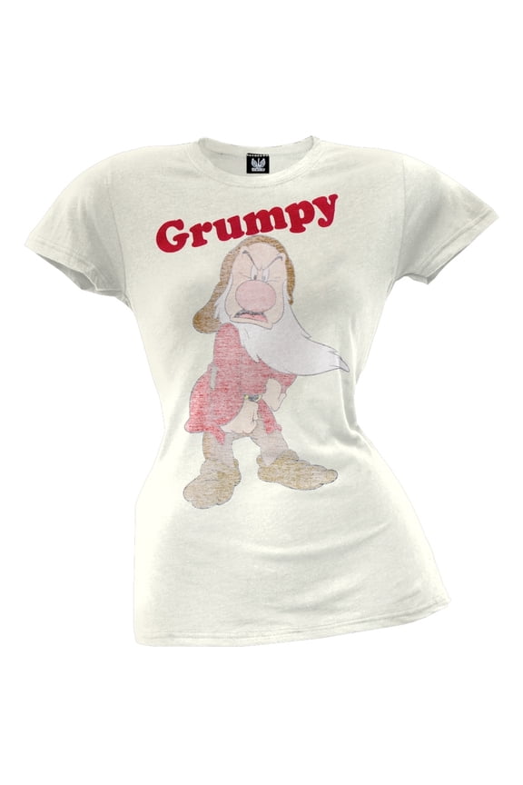 - Grumpy Reverse Print Juniors T-Shirt - Small