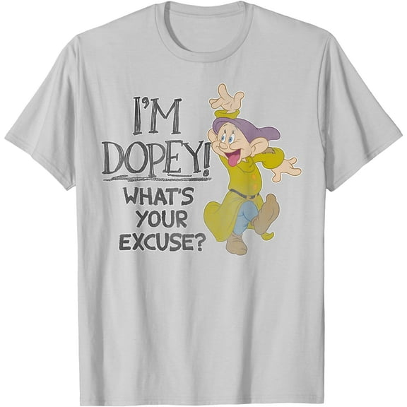 Snow White I'm Dopey What's Your Excuse DTG Print Unisex T-Shirt