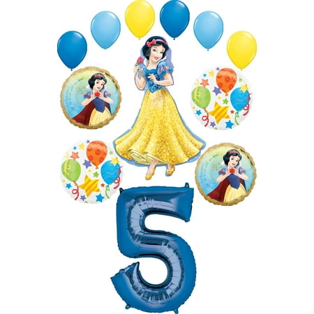 Snow White Party Supplies Princess 5th Birthday Balloon Bouquet Decorations