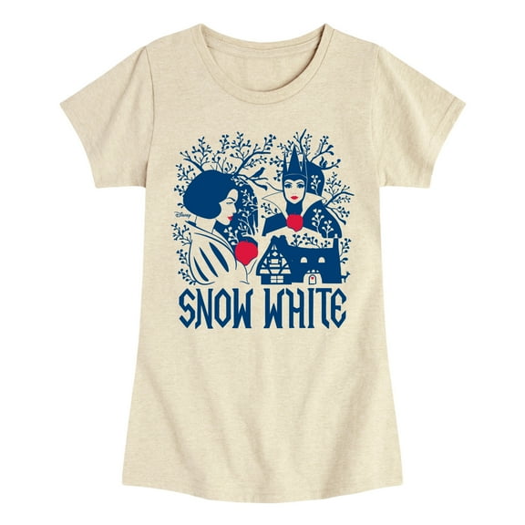 Snow White - Pattern - Toddler And Youth Girls Fitted Short Sleeve Tee