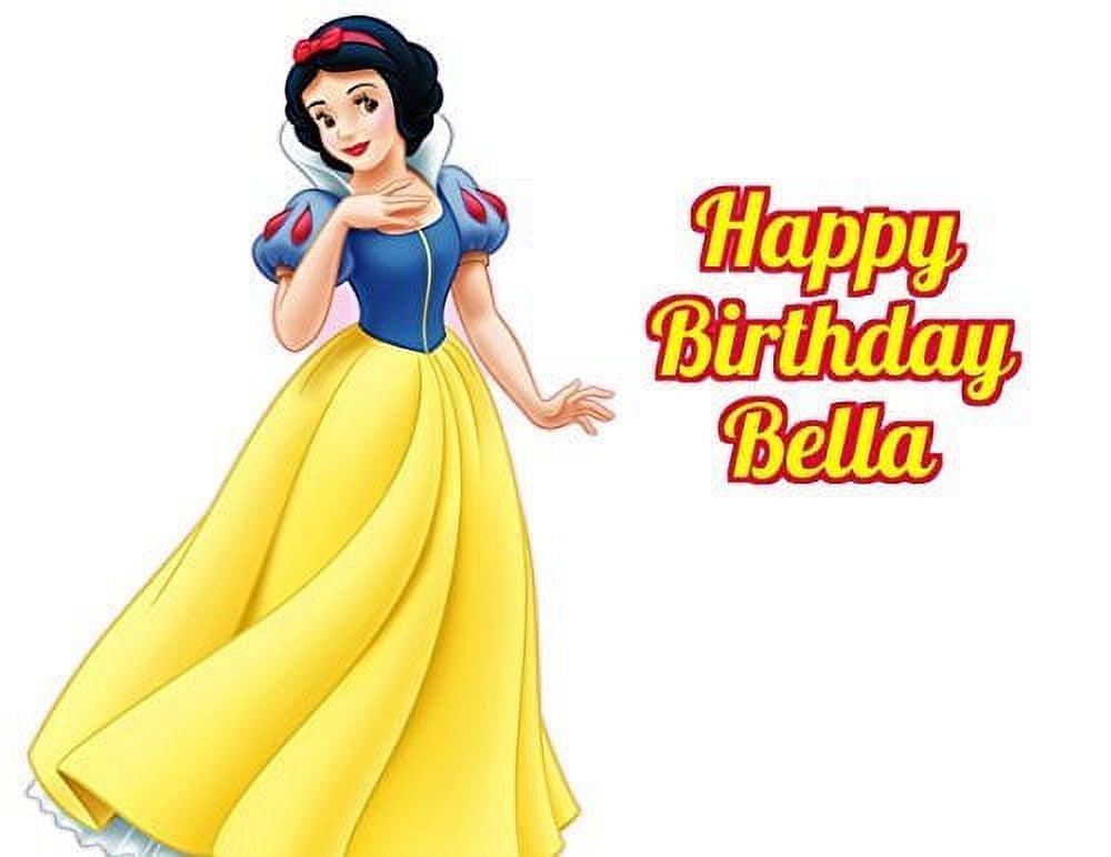 Snow White Princess Edible Image Photo Cake Topper Sheet Personalized Custom Customized Birthday Party - 1/4 Sheet - 79599