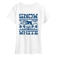 thumbnail image 1 of Snow White - Scandinavian Women's Short Sleeve Graphic T-Shirt, 1 of 4