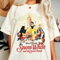 thumbnail image 1 of Snow White Seven Dwarfs Comfort Color T-Shirt, Valentine Gift, Trending Unisex Tee, Disneyland Vacation Trip Gift 2025,Ivory Color,Size XL, 1 of 2
