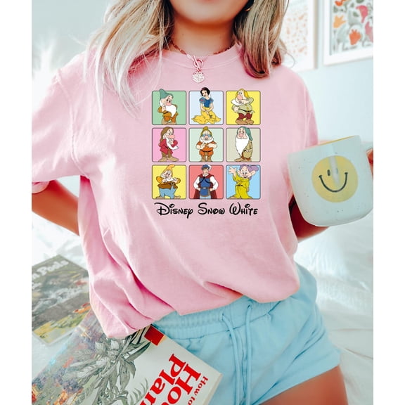 Snow White Shirt, Disney Snow White Character, Snow White T-shirt, Snow White Tee, Disneyland Trip Shirt, Seven Dwarfs Shirts All Size S-3Xl