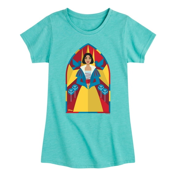 Snow White - Stained Glass - Toddler And Youth Girls Fitted Short Sleeve Tee