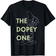 thumbnail image 1 of Snow White The Dopey One Outlined Graphic DTG Print Unisex T-Shirt, 1 of 5