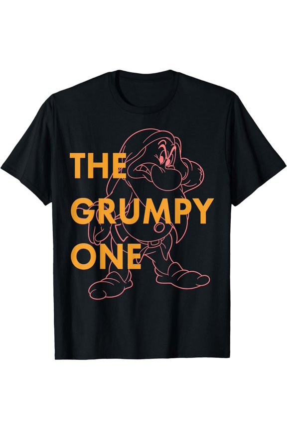 Snow White The Grumpy One Graphic DTG Print Unisex T-Shirt