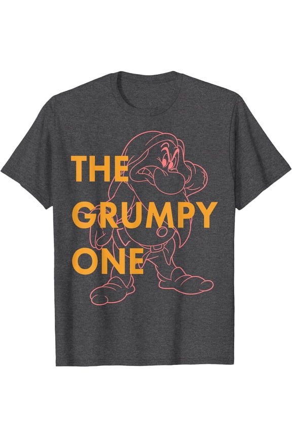 Snow White The Grumpy One Graphic DTG Print Unisex T-Shirt