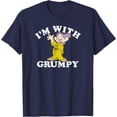 thumbnail image 1 of Snow White & The Seven Dwarfs Dopey I'm With Grumpy DTG Print Unisex T-Shirt, 1 of 5