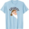 thumbnail image 1 of Snow White & The Seven Dwarfs Grumpy Face DTG Print Unisex T-Shirt,Light Blue Color,Size YS, 1 of 5