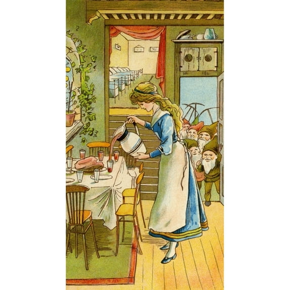 Snow White & The Seven Dwarfs Poster Print By Mary Evans Picture Librarypeter & Dawn Cope Collection