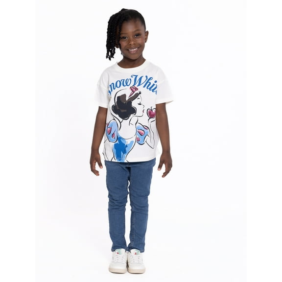 Snow White Toddler Short Sleeve Crewneck Tee, Sizes 12M-5T