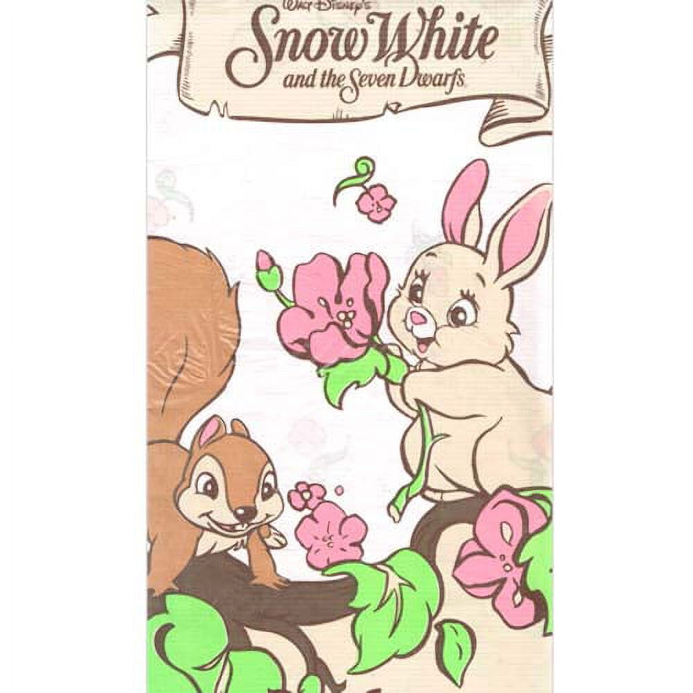 Snow White and the Seven Dwarfs Vintage Paper Table Cover (1ct