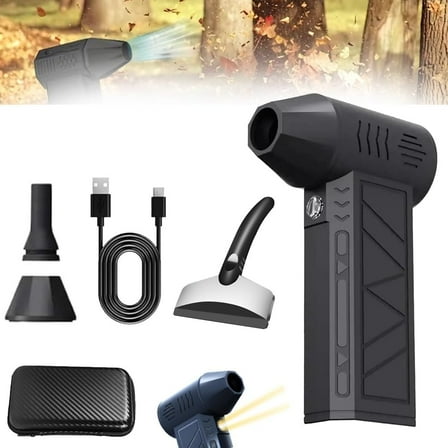 Snow Whiz Pro LED Turbo Blower, 2025 New Snowwhiz Mini Turbo Snow Blower with LED, 3 Gear Adjustable Super Power, Multifunction Handheld Small Mini Dust and Snow Blower for Car