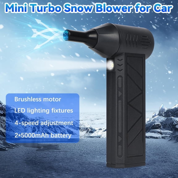 Snow Whiz Turbo Blower, Mini Turbo Snow Blower for Car, Home, Keyboard, Computer