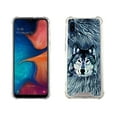 thumbnail image 1 of Snow Wolf Case for Samsung Galaxy A10e 5.83'' 4 Cushion Corners TPU Bumper + Hard Acrylic Back Shockproof Scratch-Resistant Cover for Girls Women Teen, 1 of 4