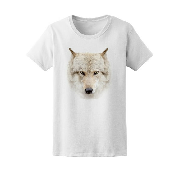 Snow Wolf Head T-Shirt Men -Image by Shutterstock, Male Medium