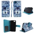 thumbnail image 1 of Snow Wolf Wallet Folio Case for Iphone 6 6s Fashion Flip PU Leather Cover Card Cash Slots & Stand, 1 of 2