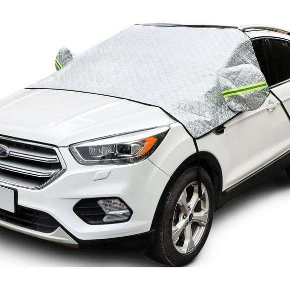 Snow and frost protection car windshield cover, front windshield protector, 60*89 inches suitable for use in autumn/winter.