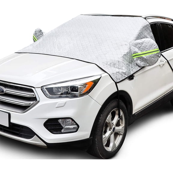 Snow and frost protection car windshield cover, front windshield protector, 60*89 inches suitable for use in autumn/winter.