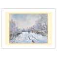 thumbnail image 1 of Snow at Argenteuil France - From an Original Color Painting by Claude Monet c.1874 - Bamboo Fine Art 290gsm Paper Print (Unframed) 18x24in, 1 of 4
