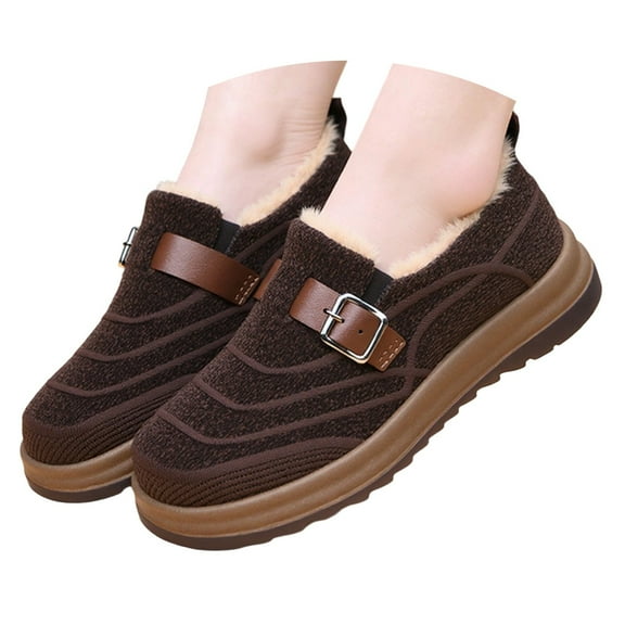 Snow boots for women On Winter Boots Insulated Warm Comfortable Flat Sole Non Traction Outdoor Casual Shoes