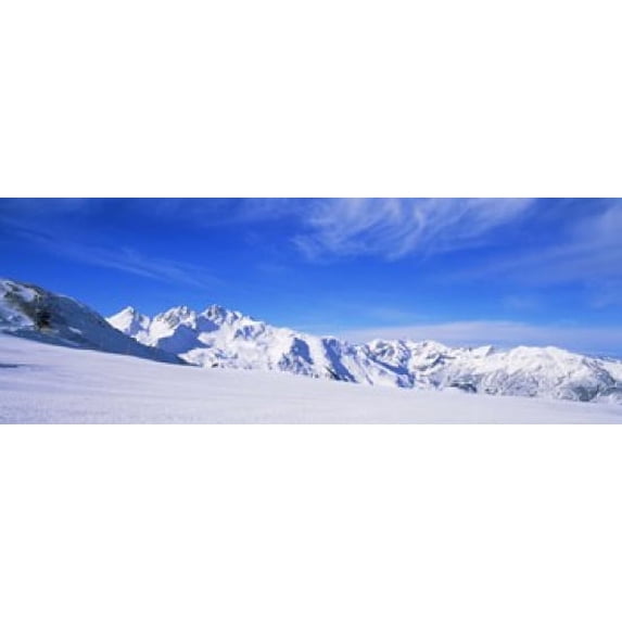 Snow covered Alps, Schonjoch, Tirol, Austria Poster Print (36 x 13)