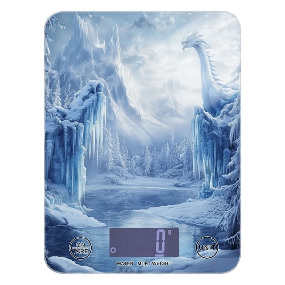 Snow-covered Scene Food Scale Digital Kitchen Scale Waterproof Grams Ounces lbs for For Baking and Cooking