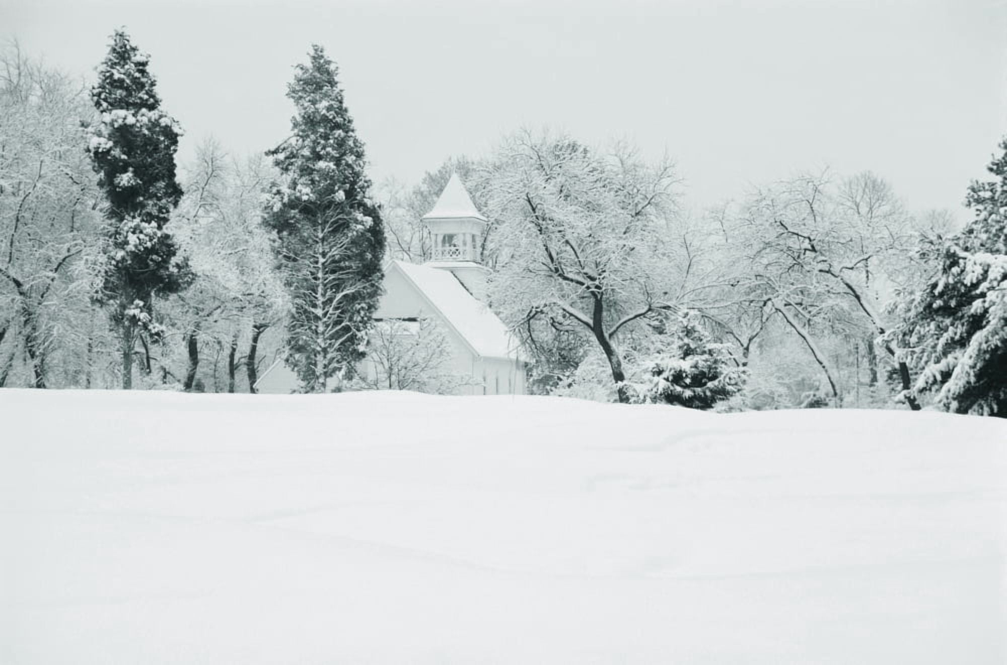 Snow covered golf course Congressional Country Club Potomac Montgomery County Maryland USA Canvas Art - Panoramic Images (9 x 27)