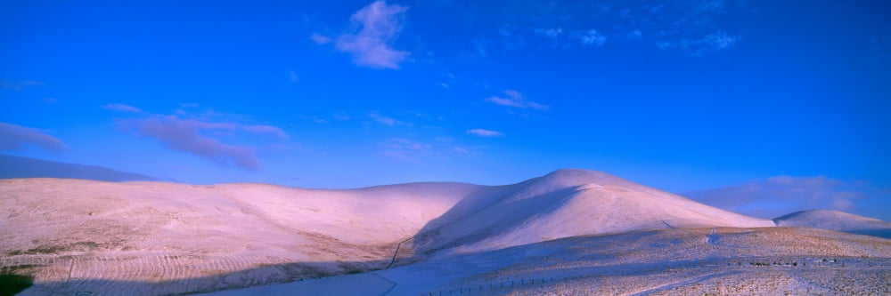Snow covered hill Trahenna Hill Tweeddale Scottish Borders Scotland Canvas Art - Panoramic Images (27 x 9)