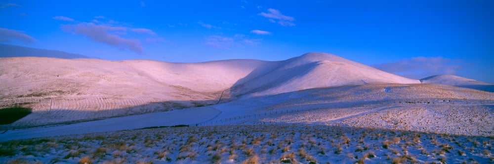 Snow covered hill Trahenna Hill Tweeddale Scottish Borders Scotland Canvas Art - Panoramic Images (36 x 12)