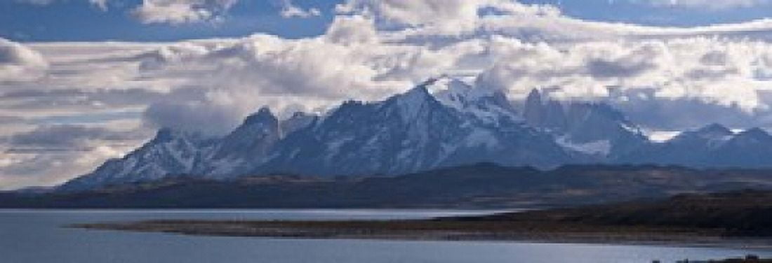 Snow covered mountain range Torres Del Paine Torres Del Paine National Park Chile Canvas Art - Panoramic Images (18 x 7)