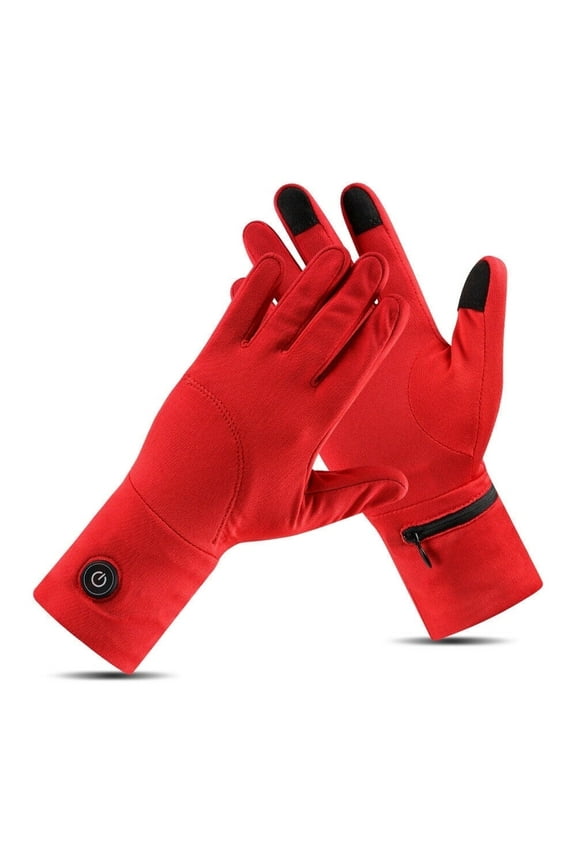 Unisex Heated Glove Liners Rechargeable Battery Electric Heated Gloves Winter Warm Glove Liners for Arthritis Raynaud Thin Gloves Riding Ski Snowboarding Hiking Cycling Hand Warmers