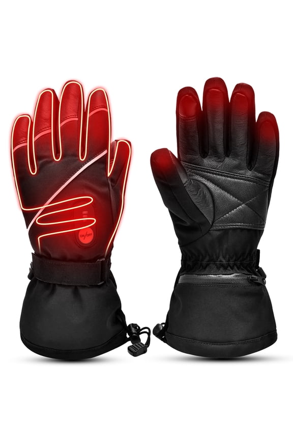 Unisex Heated Gloves 7.4V 2200mAh Electric Rechargeable Winter Warm Glove Liners for Arthritis Raynaud Thin Gloves Riding Ski Snowboarding Hiking Cycling Hand Warmers