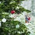 thumbnail image 1 of Snow leopard Christmas Pendant under $5! Xqxayjr Snow Leopard Christmas Ornament, Cute Animal Hanging Decor for Car Home, Acrylic Christmas Decoration Gift, 1 of 3