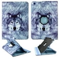 thumbnail image 1 of Snow wolf  ipad Mini 2 3 PU Leather Folding Tablet 360 Rotating Case Slim fit Folio standing protective rotating Smart Cover, 1 of 2