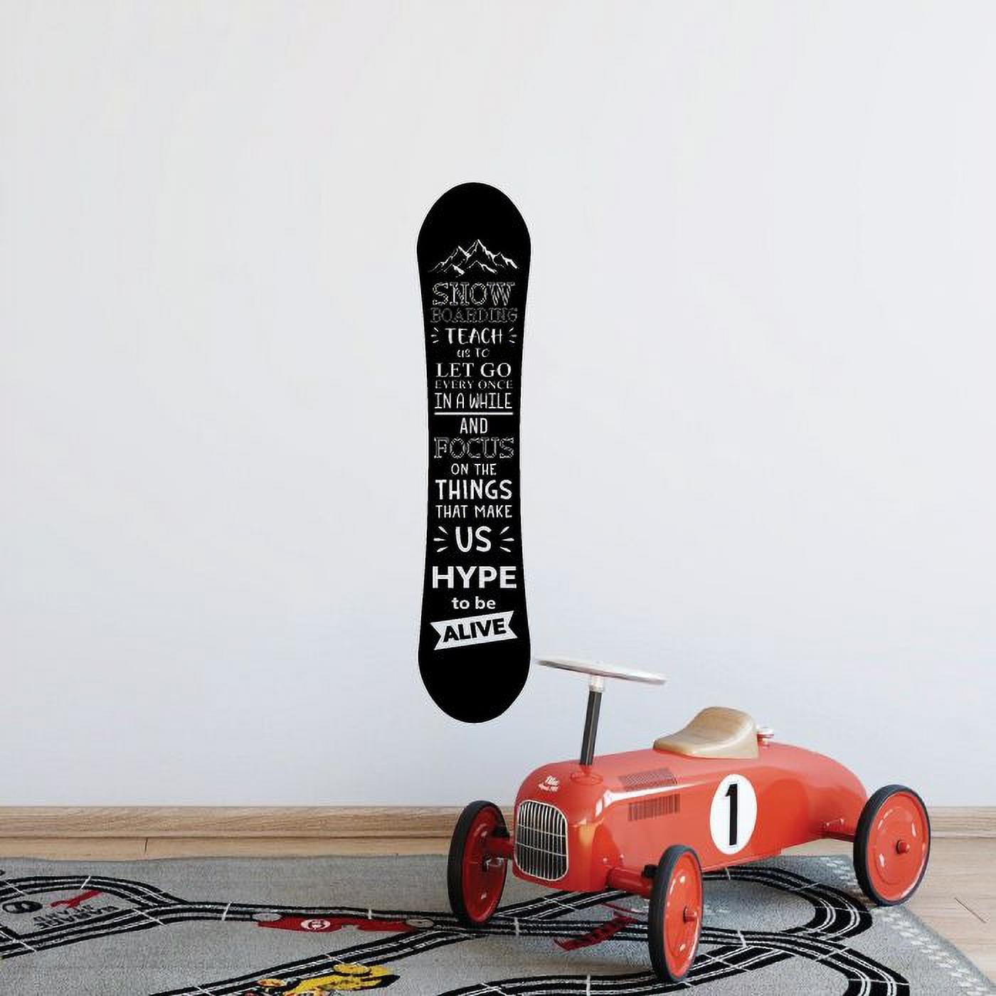 SnowBoarding - Signage SnowBoard Silhouette Vinyl Wall Sticker Art ...