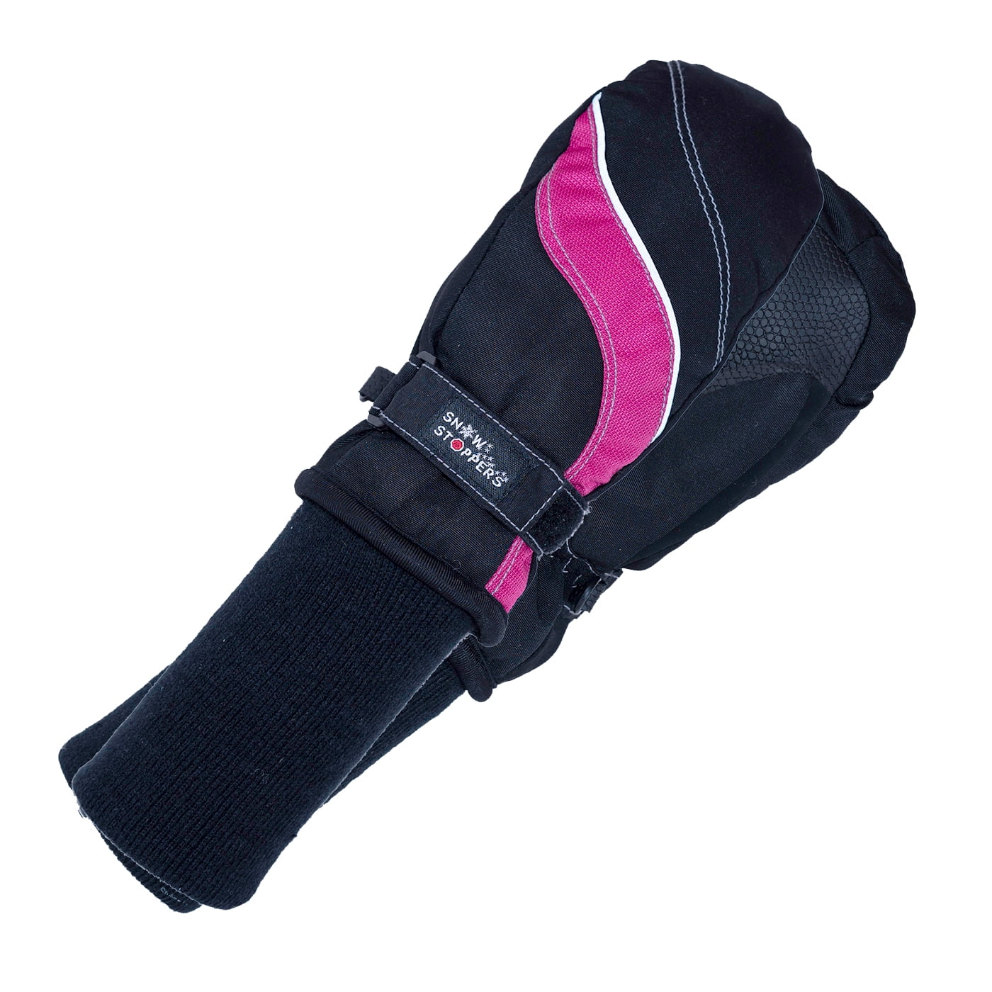 SnowStoppers Kids Ski & Snowboard Mittens (Extra Large, Fuchsia)