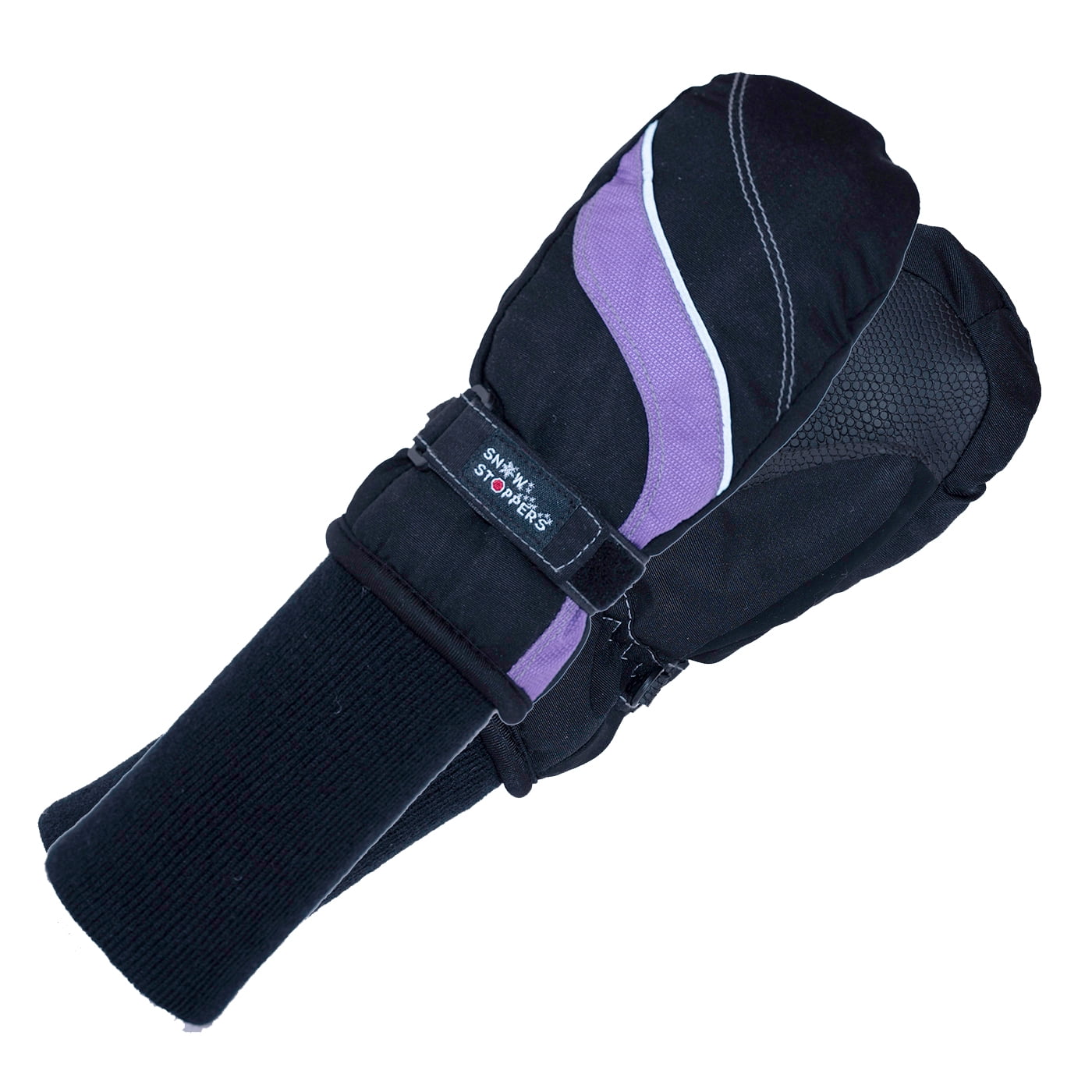 SnowStoppers Kids Ski & Snowboard Mittens (Large, Purple)