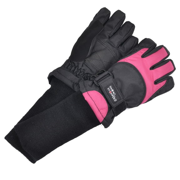 SnowStoppers Kids Ski & Winter Sports Gloves (Large Fuchsia)