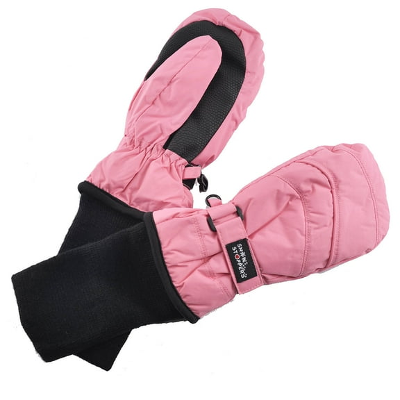SnowStoppers Original Kids Winter Mittens (Pink, Extra Large)